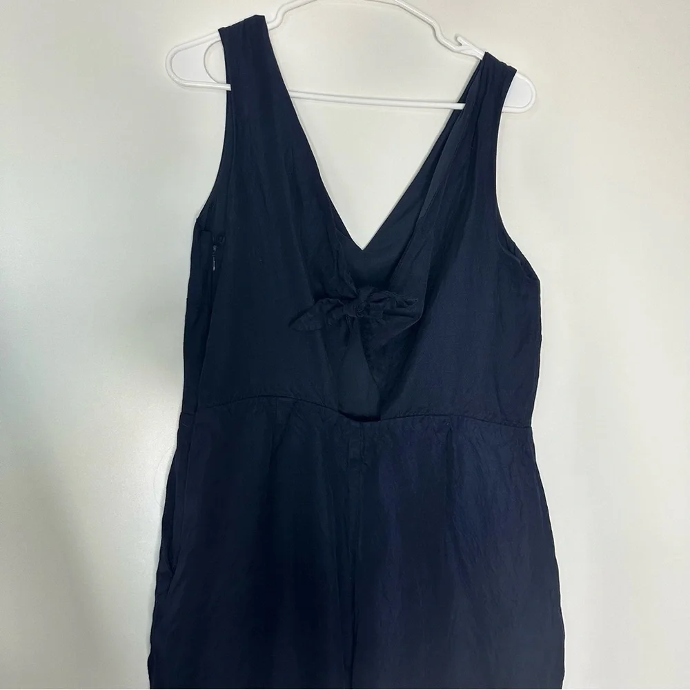 Banana Republic jumpsuit back tie linen blend - Picture 5 of 16